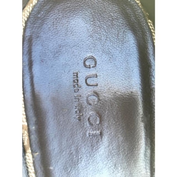 Auth. GUCCI Studded logo Peep-Toe Pump Size 40 1/2 - Picture 6 of 8